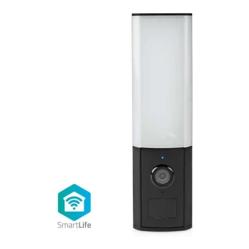 Câmara exterior inteligente Smartlife Full HD 1080p com iluminação LED Wi-Fi Tuya IP65