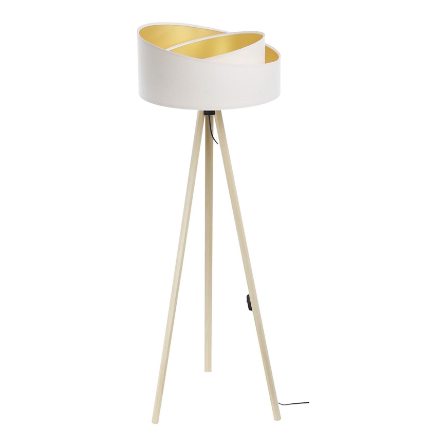 Candeeiro de chão GALAXY 1xE27/60W/230V branco/bege