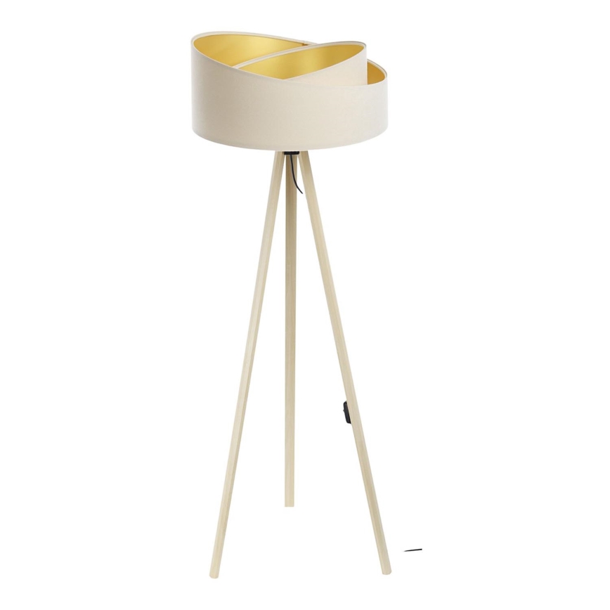 Candeeiro de chão GALAXY 1xE27/60W/230V creme/bege