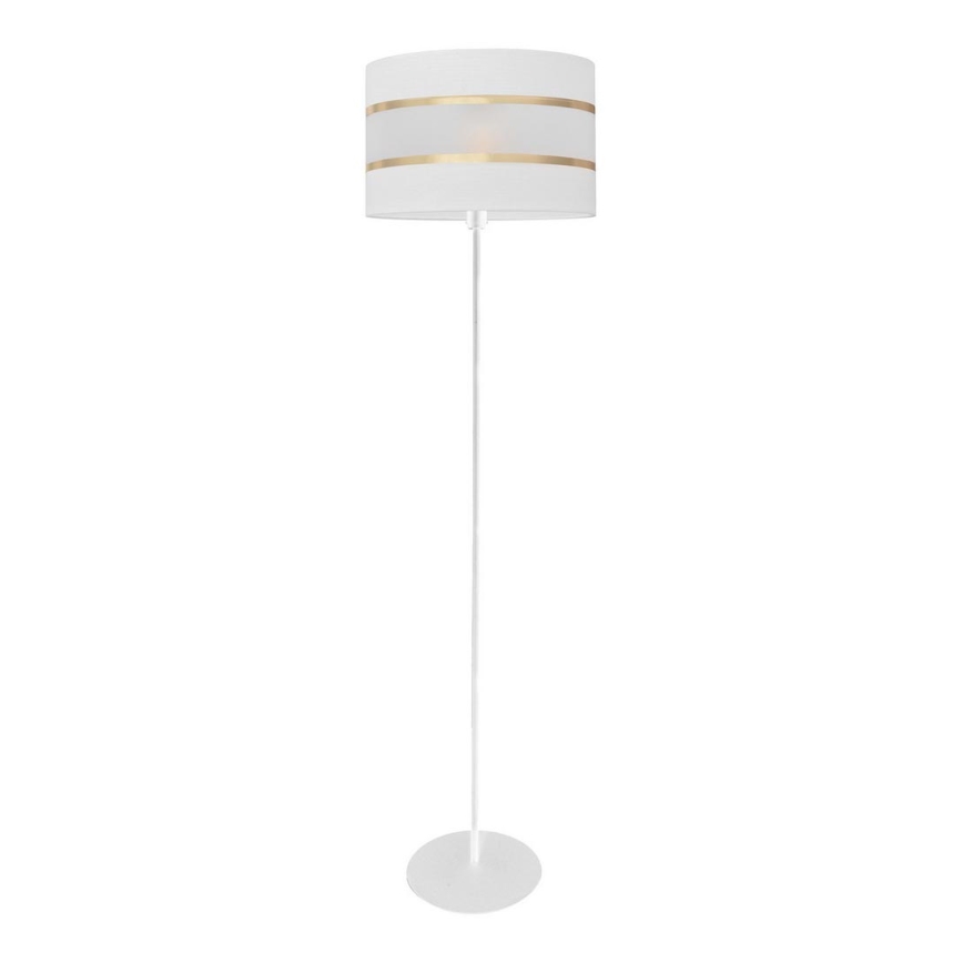 Candeeiro de chão HELEN 1xE27/60W/230V branco/dourado