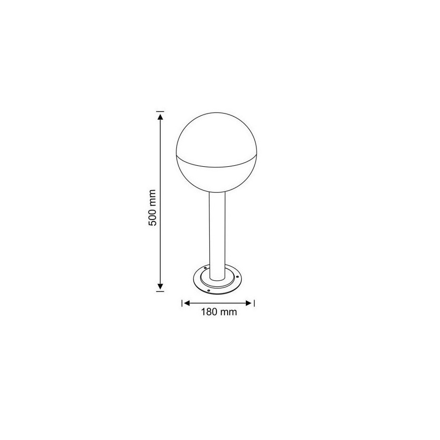 Candeeiro de exterior ULSA 1xE27/12W/230V IP44 50 cm