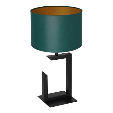 Candeeiro de mesa 1xE27/60W/230V 45 cm verde/dourado