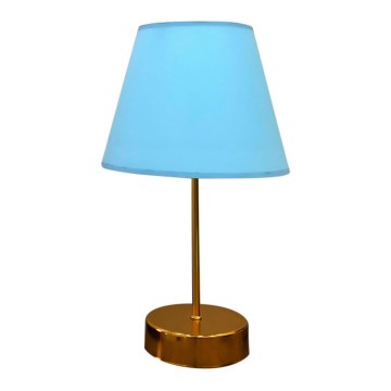 Candeeiro de mesa 1xE27/60W/230V azul/cobre