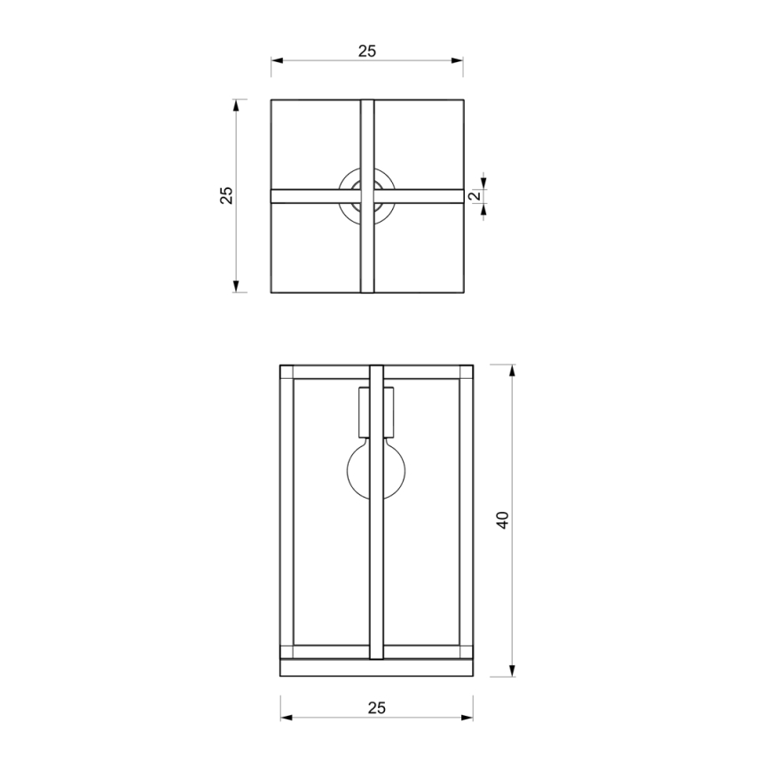 Candeeiro de mesa ARNOLD 1xE27/60W/230V preto