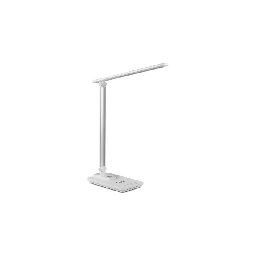 Candeeiro de mesa LED com regulação e porta USB LED/9W/230V 3000K/4000K/5500K branco