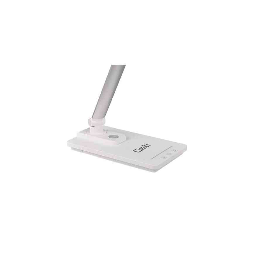 Candeeiro de mesa LED com regulação e porta USB LED/9W/230V 3000K/4000K/5500K branco