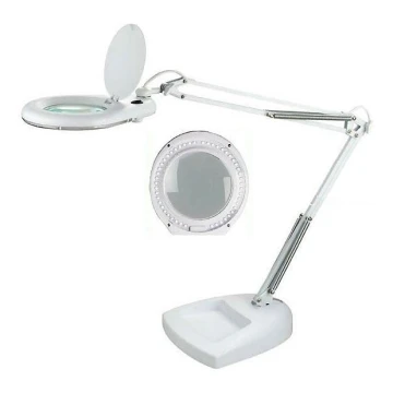 Candeeiro de mesa LED com uma lupa LED/15W/230V