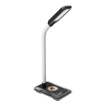 Candeeiro de mesa LED RGBW com regulação e carregamento Qi 30W/230V preto