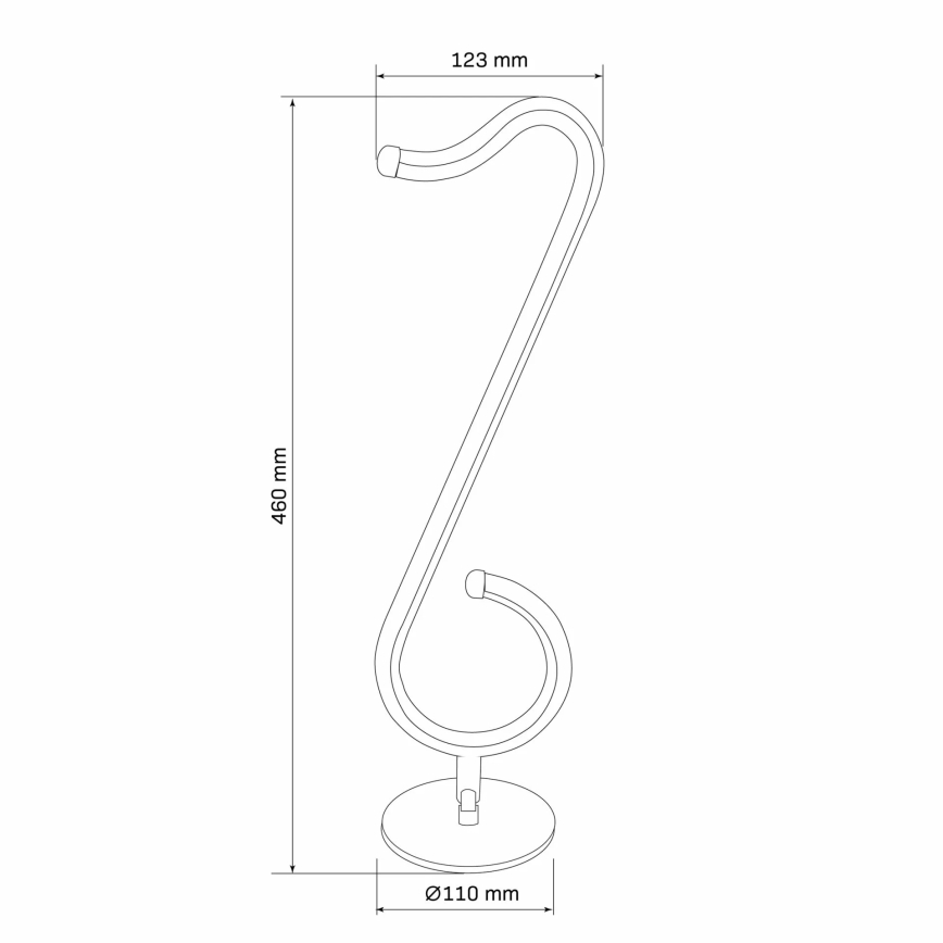 Candeeiro de mesa LED RGBW com regulação NUTKA LED/15W/5V preto + comando