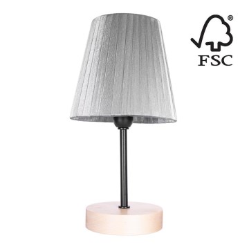 Candeeiro de mesa MILA 1xE14/25W/230V birch – FSC certificado