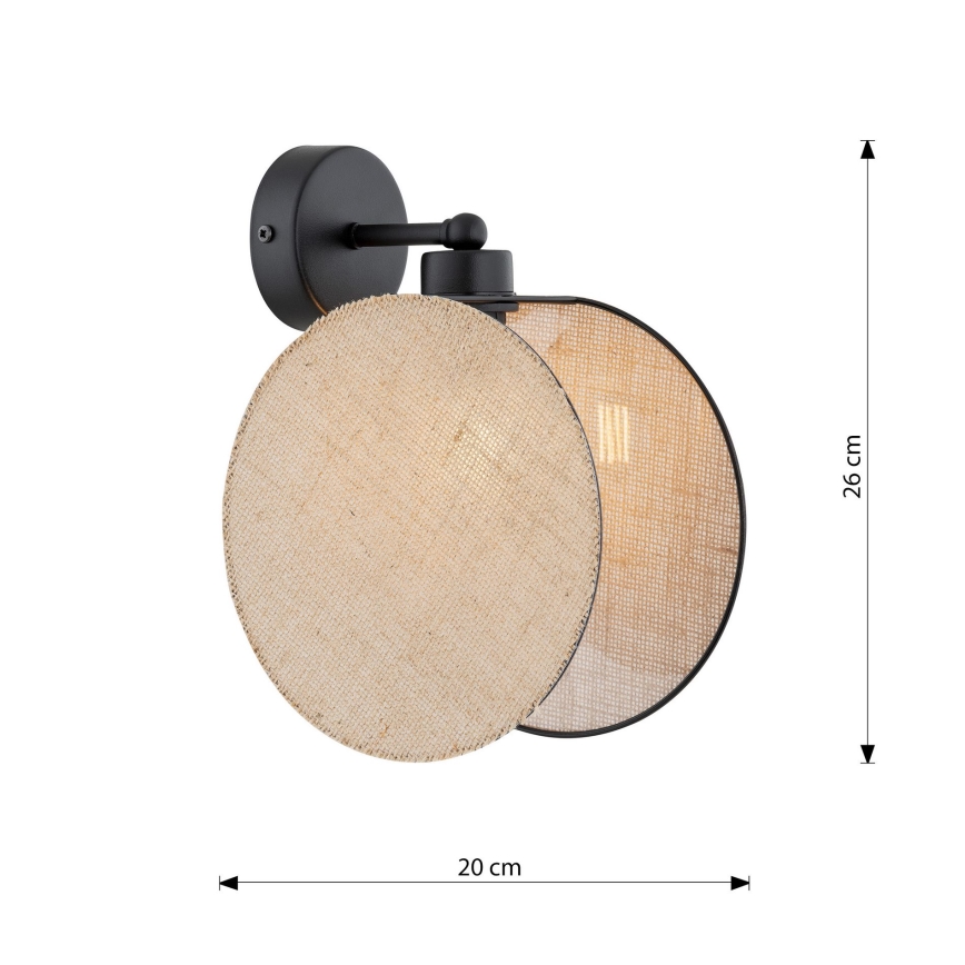 Candeeiro de parede MOTIF 1xE27/15W/230V bege