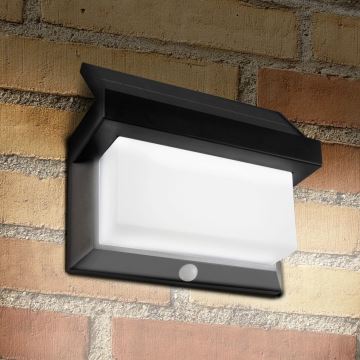 Candeeiro de parede solar LED com sensor TONY LED/3,7V IP44