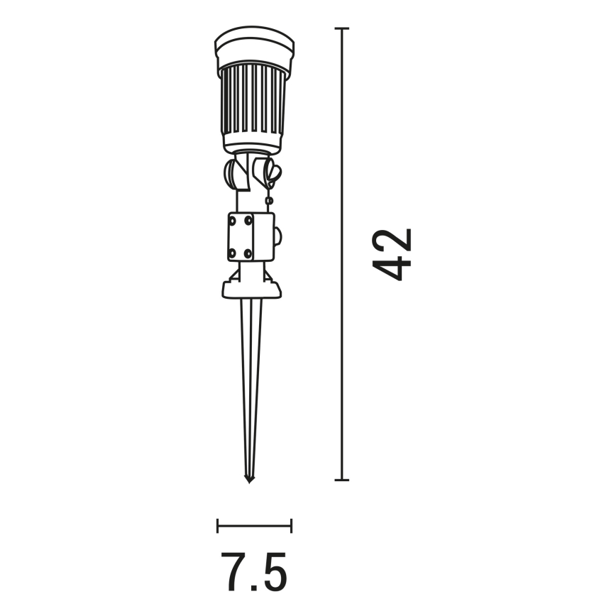 Candeeiro exterior 1xE27/15W/230V IP44 preto