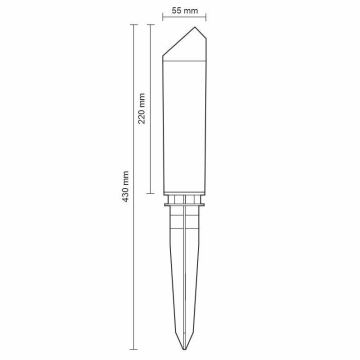 Candeeiro exterior LED LED/3W/230V 2800K IP65