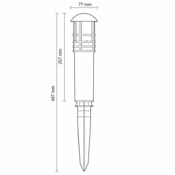 Candeeiro exterior LED LED/3W/230V 4000K IP65