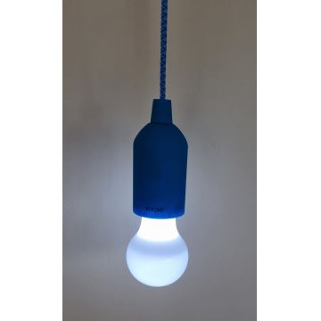 Candeeiro portátil LED LED/1W/3xAAA azul