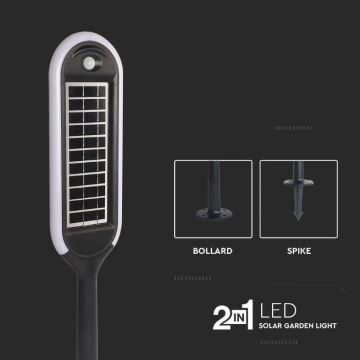 CAndeeiro solar LED com sensor BOLLARD LED/5W/5,5V IP65 4000K