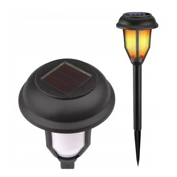 Candeeiro solar LED com sensor de crepúsculo LED/2V IP44