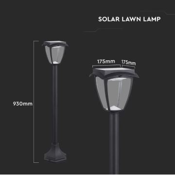 Candeeiro Solar LED LED/2W/230V 93 cm 3000/6000K IP65