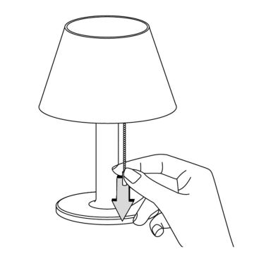 Candeeiro solar regulável VIOLA LED/3,7V IP44