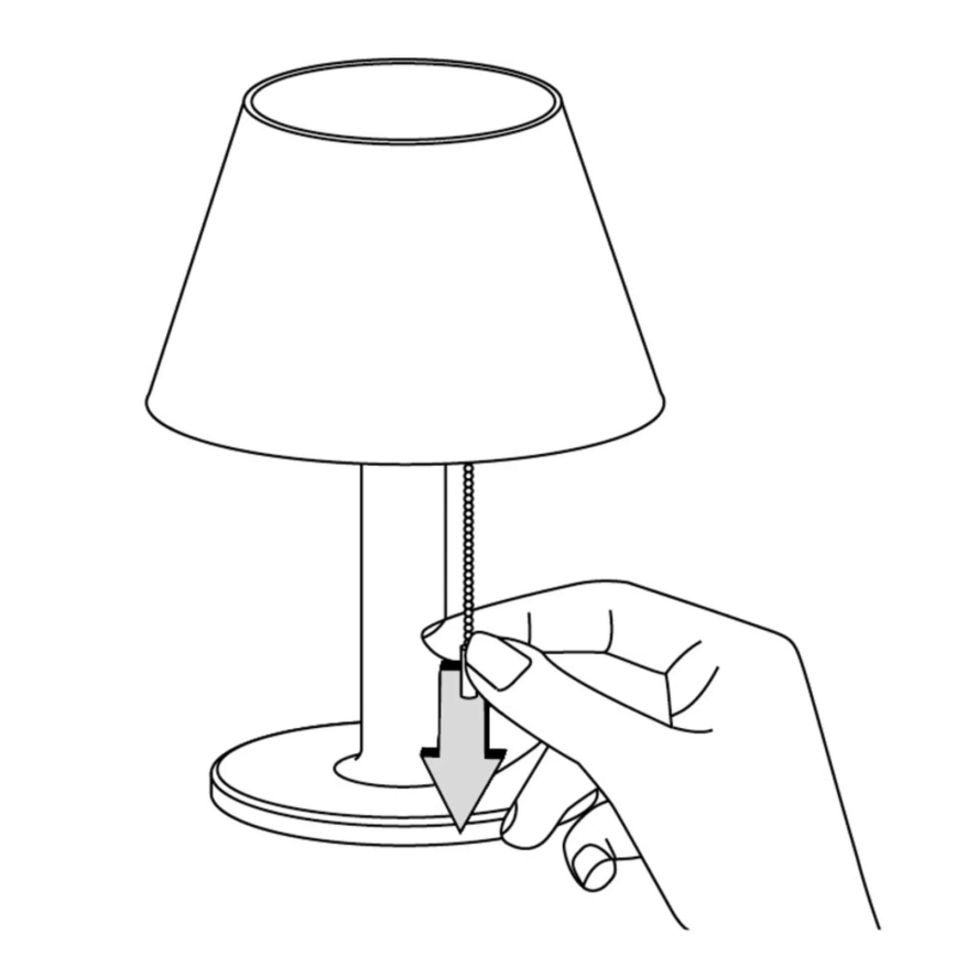 Candeeiro solar regulável VIOLA LED/3,7V IP44