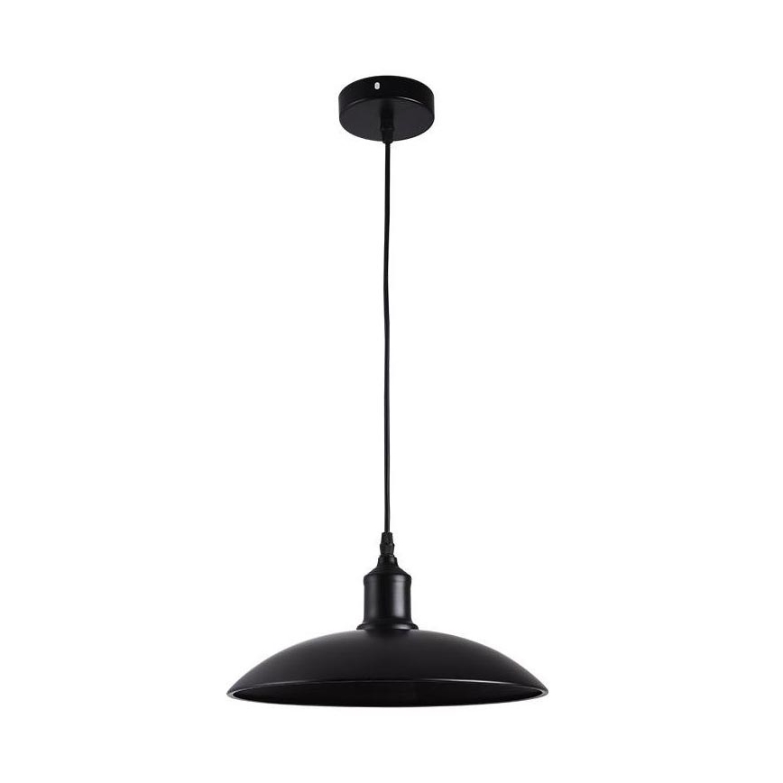 Candeeiro suspenso 1xE27/60W/230V diâmetro 29 cm preto