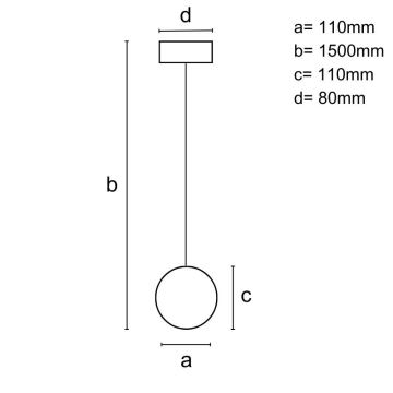 Candeeiro suspenso 1xGU10/10W/230V cinza/madeira maciça castanho