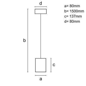 Candeeiro suspenso 1xGU10/10W/230V cinza/madeira maciça castanho