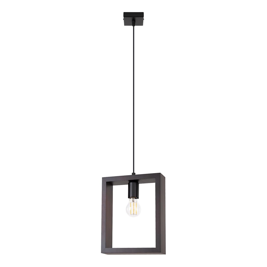 Candeeiro suspenso ARIES 1xE27/15W/230V faia/wenge