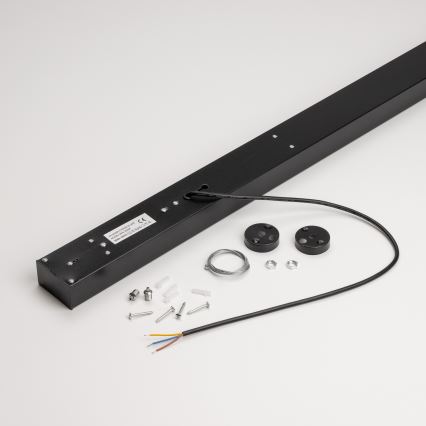 Candeeiro suspenso de teto LED CYNIDECO LED/30W/230V 4000K preto