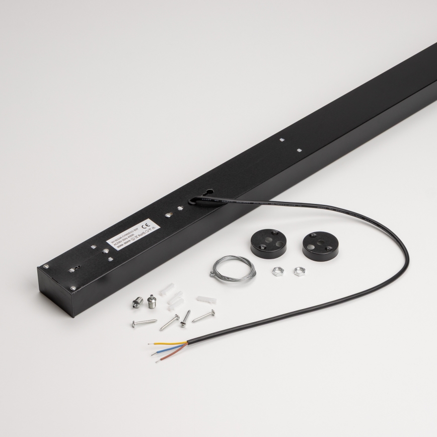 Candeeiro suspenso de teto LED CYNIDECO LED/30W/230V 4000K preto