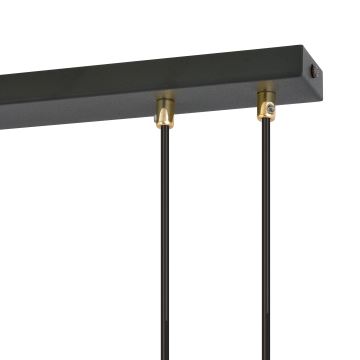 Candeeiro suspenso GLAM 3xE14/10W/230V preto