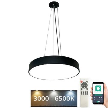 Candeeiro suspenso LED com regulação LED/50W/230V 3000-6500K preto + comando