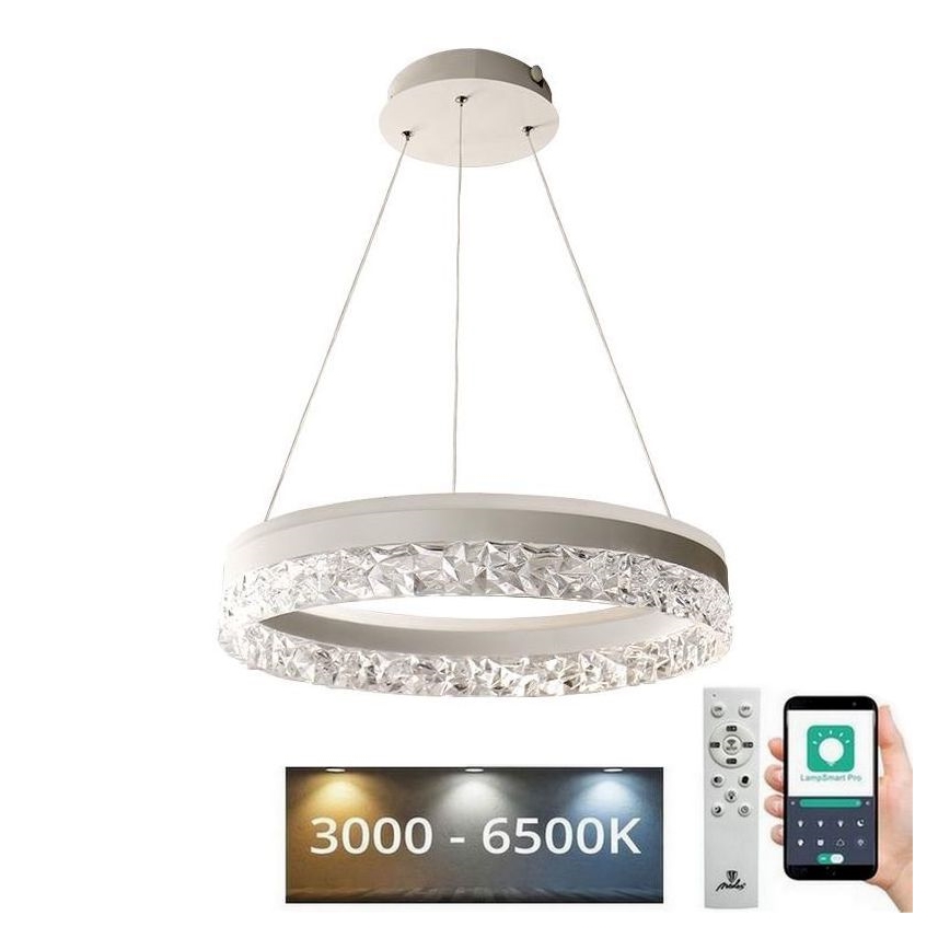 Candeeiro suspenso LED com regulação LED/80W/230V 3000-6500K branco + comando