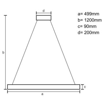 Candeeiro suspenso LED com regulação LED/80W/230V 3000-6500K branco + comando