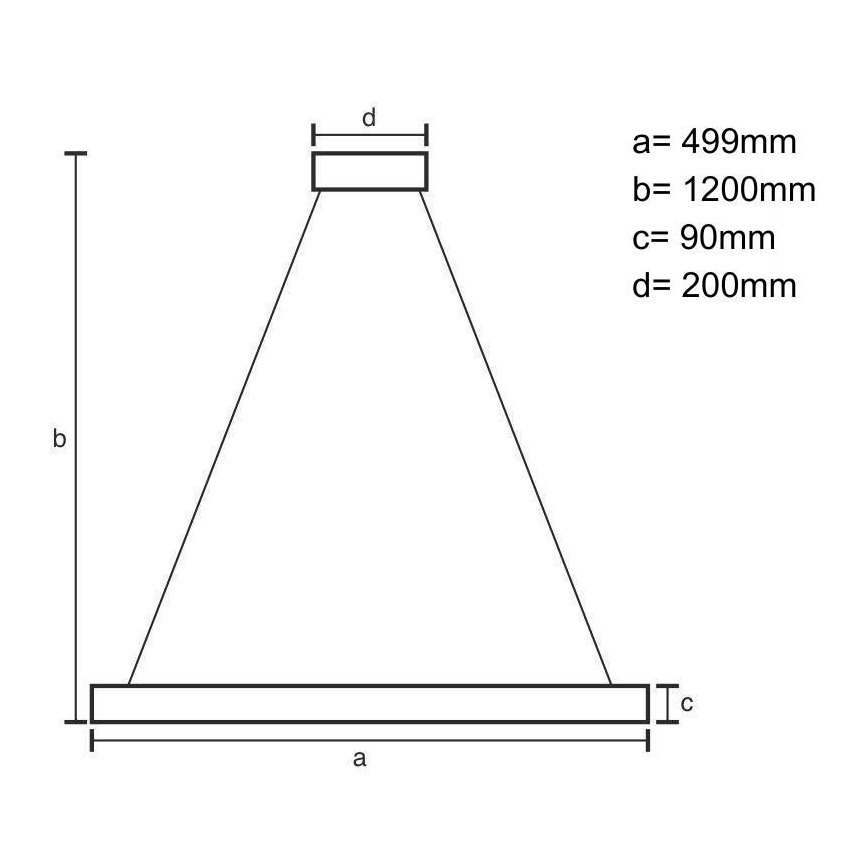 Candeeiro suspenso LED com regulação LED/80W/230V 3000-6500K branco + comando