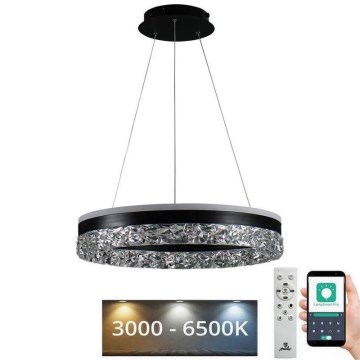 Candeeiro suspenso LED com regulação LED/80W/230V 3000-6500K preto + comando