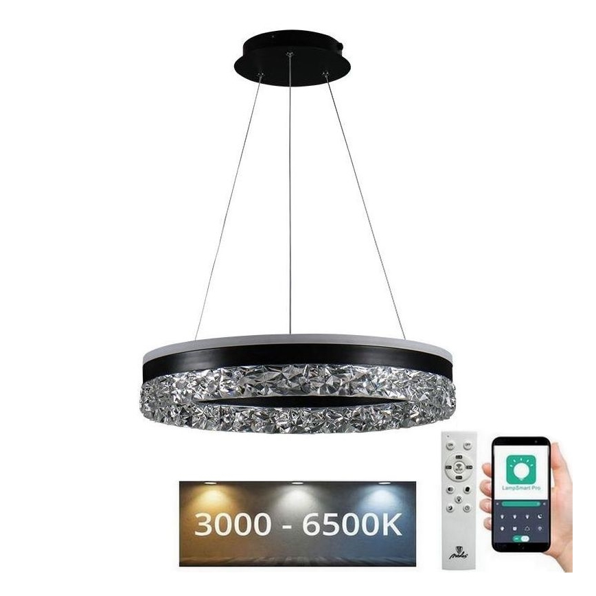 Candeeiro suspenso LED com regulação LED/80W/230V 3000-6500K preto + comando