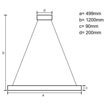 Candeeiro suspenso LED com regulação LED/80W/230V 3000-6500K preto + comando