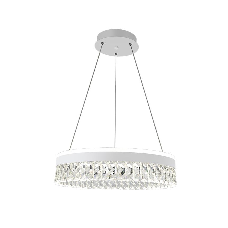 Candeeiro de cristal suspenso LED com regulação LED/90W/230V 3000-6500K branco + comando