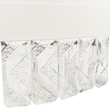 Candeeiro de cristal suspenso LED com regulação LED/90W/230V 3000-6500K branco + comando