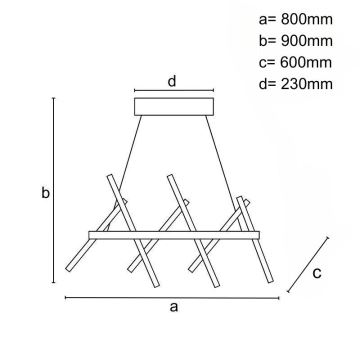 Candeeiro suspenso LED com regulação LED/90W/230V 3000-6500K + comando