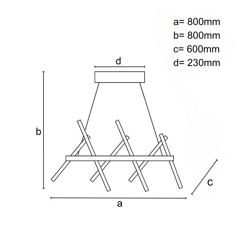 Candeeiro suspenso LED com regulação LED/90W/230V 3000-6500K + comando