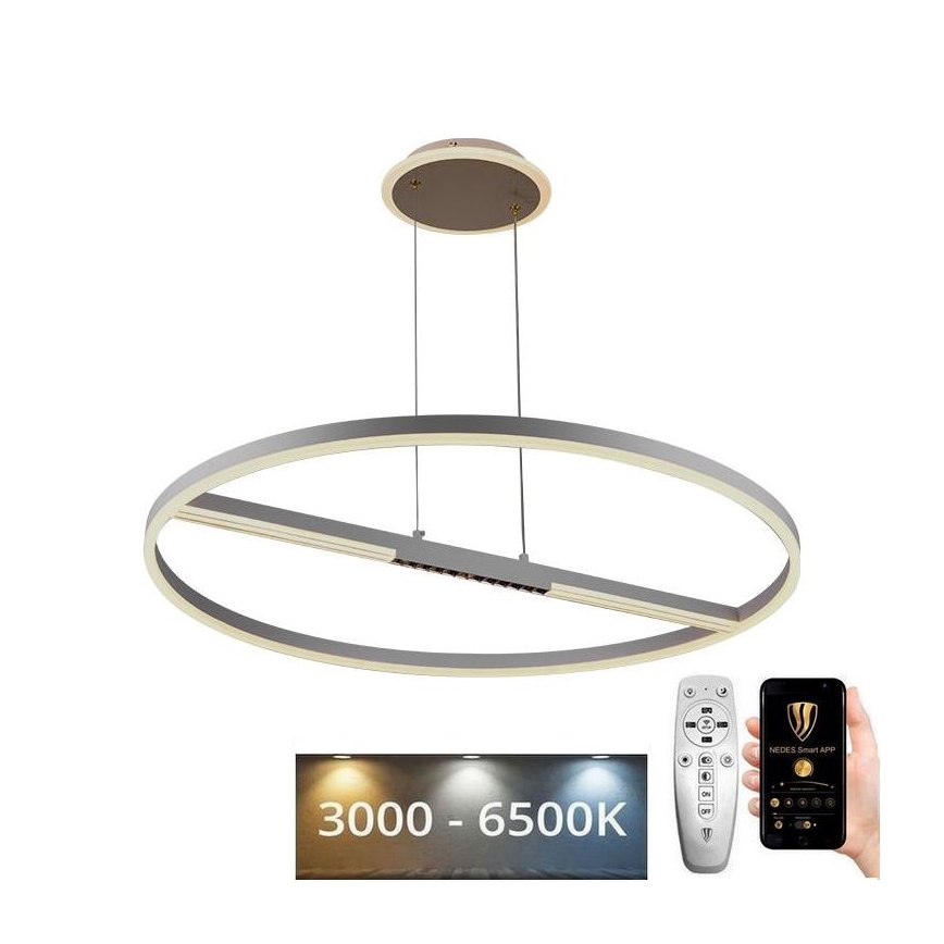 Candeeiro suspenso LED com regulação LED/95W/230V 3000-6500K + comando