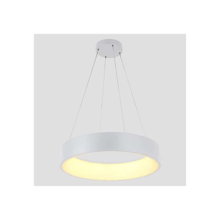 Candeeiro suspenso LED LED/30W/230V 4000K diâmetro 45 cm branco