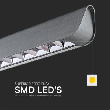 Candeeiro suspenso LED LED/36W/230V 3000/4000/6400K antracite