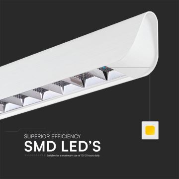 Candeeiro suspenso LED LED/36W/230V 3000/4000/6400K branco