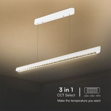 Candeeiro suspenso LED LED/36W/230V 3000/4000/6400K branco