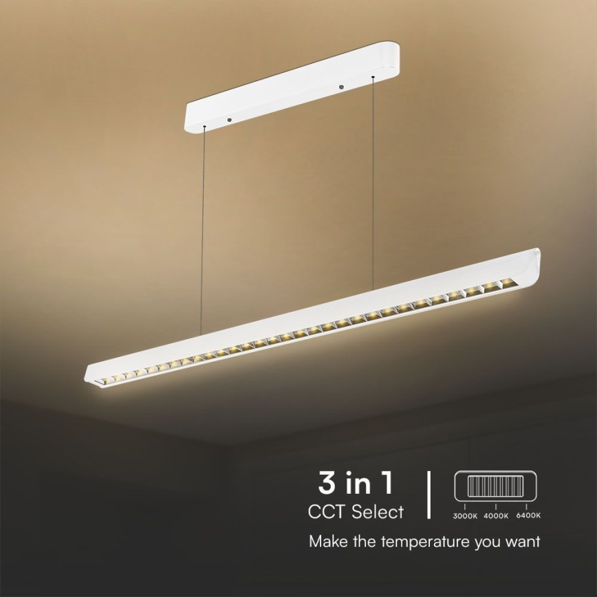 Candeeiro suspenso LED LED/36W/230V 3000/4000/6400K branco