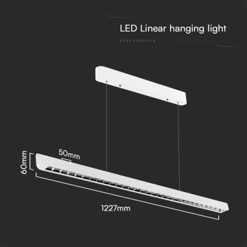 Candeeiro suspenso LED LED/36W/230V 3000/4000/6400K branco